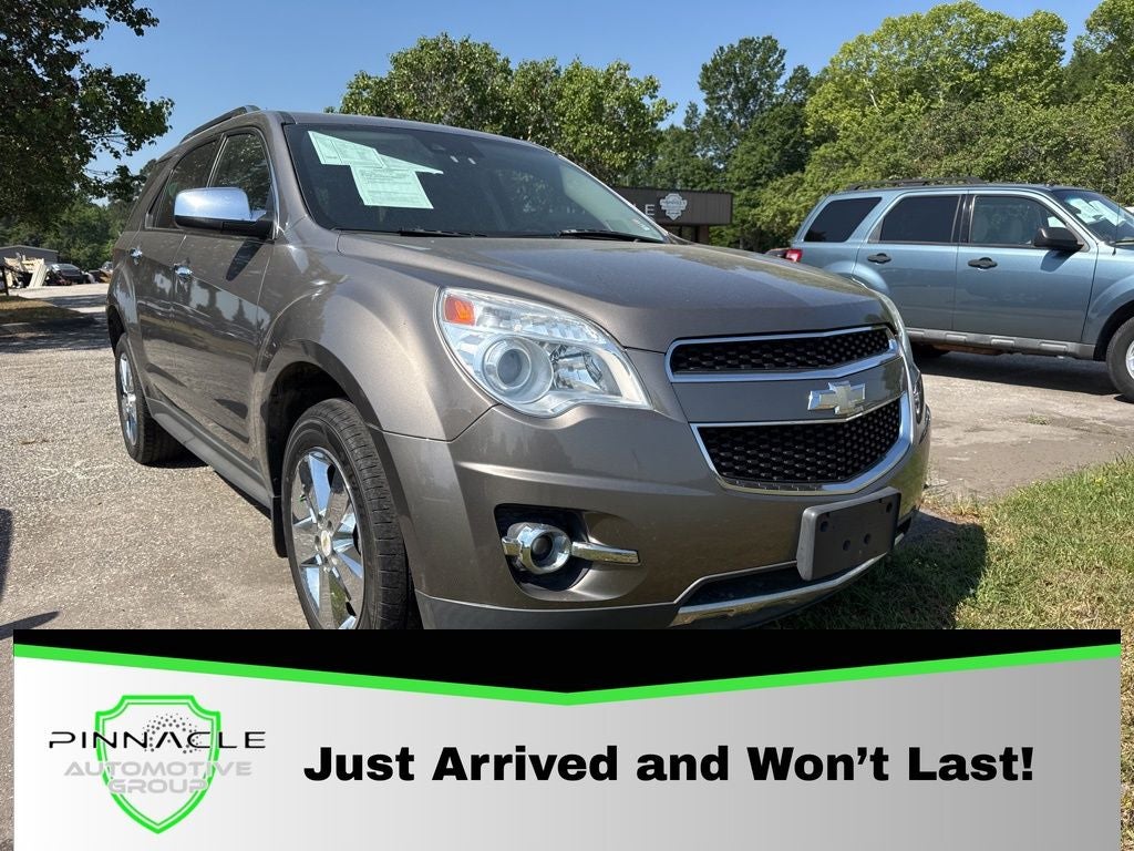 2012 Chevrolet Equinox LTZ in Mocha Steel Metallic — front three-quarter view